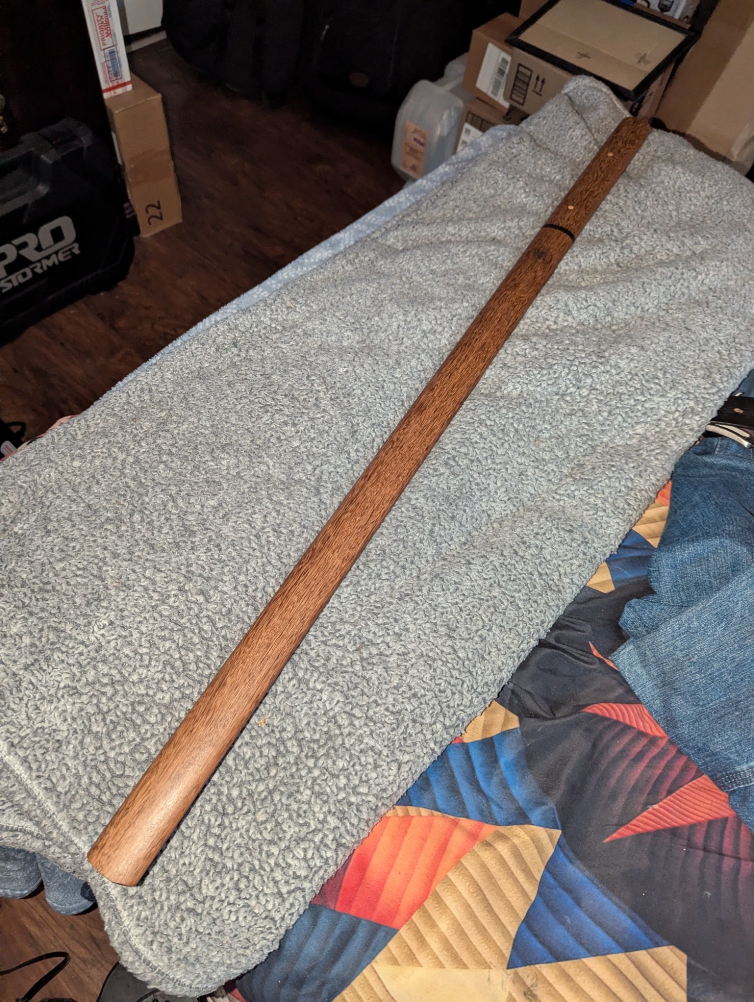 Full Tang Manganese Steel Ninjato, Natural Wood Saya, Natural Wood Tsuka & 41"